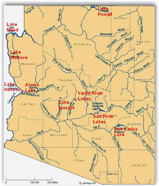 arizona-rivers-map – So AZ Paddlers Club